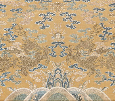Qianlong Brocade 'Dragon' Panel